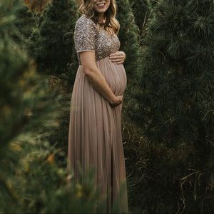 Sequined Maternity Dress - Maya deluxe maternity